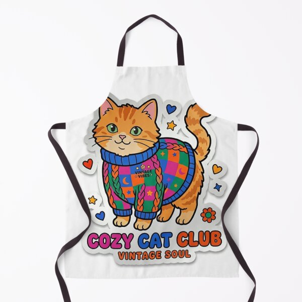 Item preview, Cozy Vintage Cat Club designed and sold by MochiMeteor.