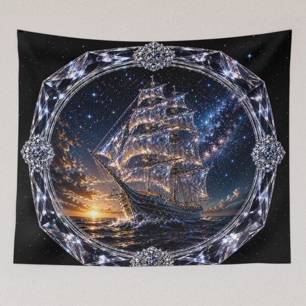 Item preview, Celestial Crystal Ship designed and sold by MagicPixelFrame.