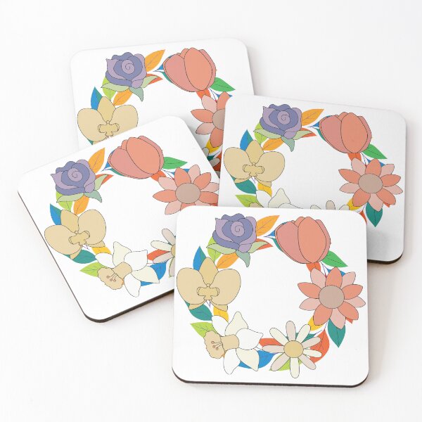 Item preview, Whimsical Floral Wreath Botanical Illustration designed and sold by creartdsign.