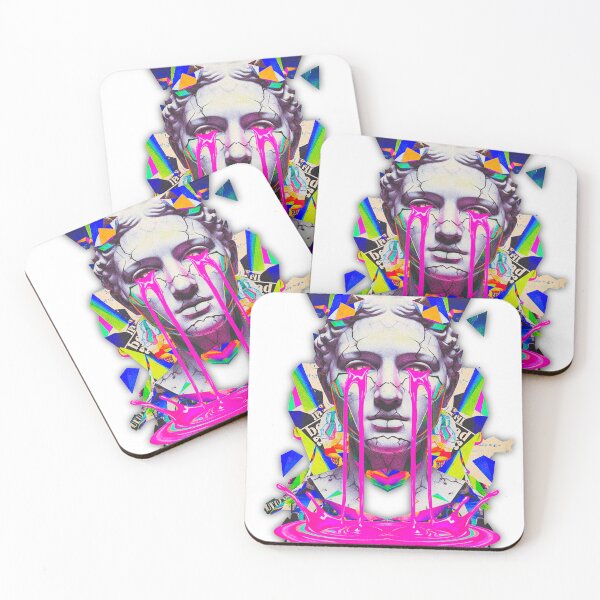 Item preview, Neon Crying Bust: Geometric Polygon Decay designed and sold by A E S T H E T A T A G.