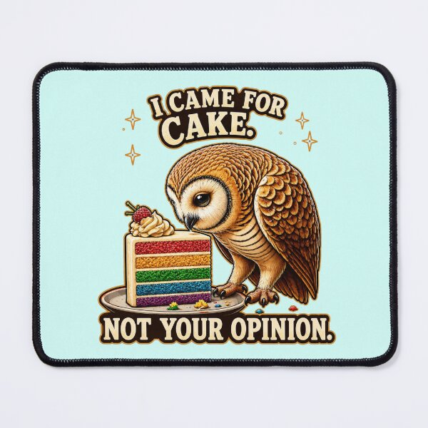 Item preview, Sassy Owl Funny Cake Lover Sarcastic Gift designed and sold by Gentlestate.