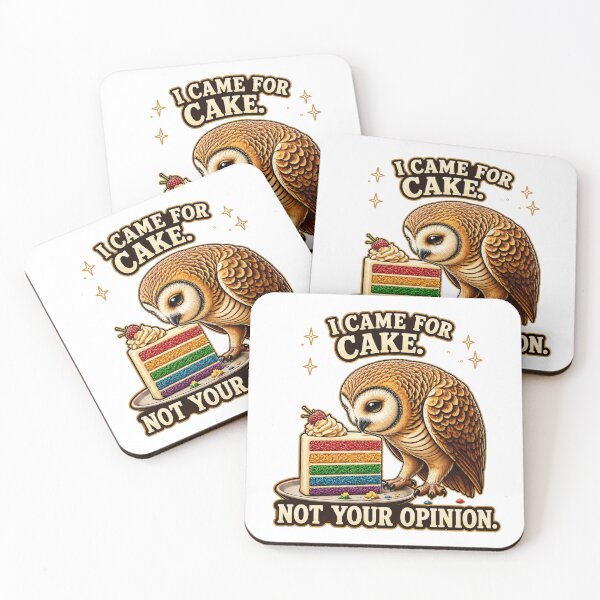 Item preview, Sassy Owl Funny Cake Lover Sarcastic Gift designed and sold by Gentlestate.