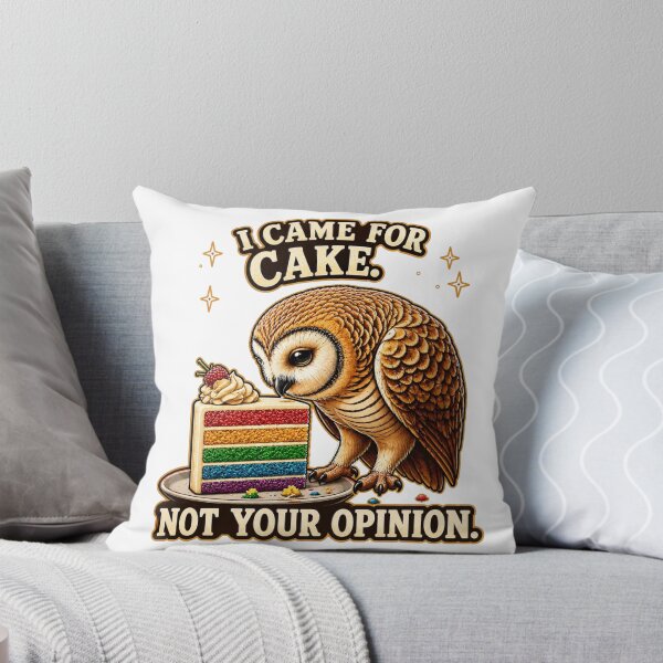Item preview, Sassy Owl Funny Cake Lover Sarcastic Gift designed and sold by Gentlestate.