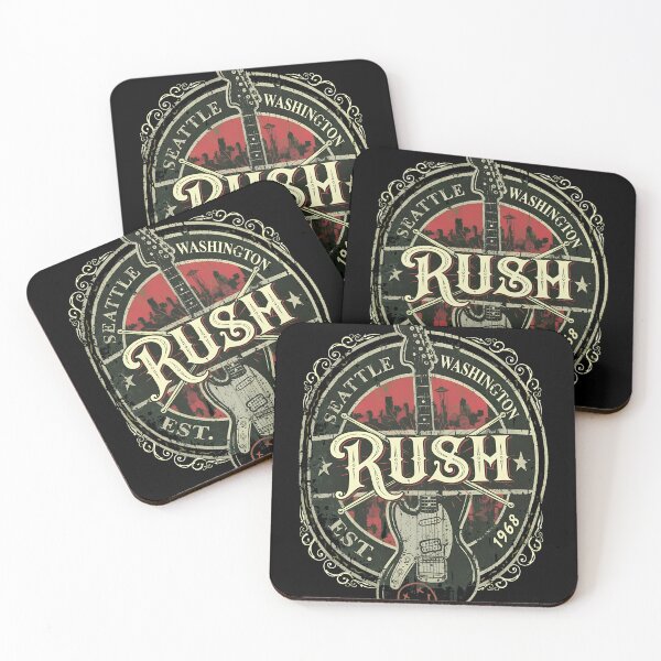 Item preview, Vintage Rock Seattle Guitar Seal Stamp designed and sold by Random-Toon.
