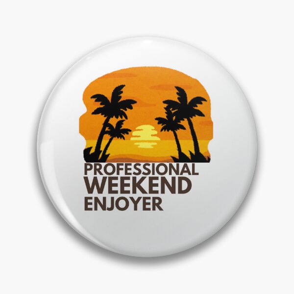 Item preview, Professional Weekend Enjoyer | Funny Weekend Lover Retro Sunset T-Shirt designed and sold by ConsolAssoc Creative Studio.