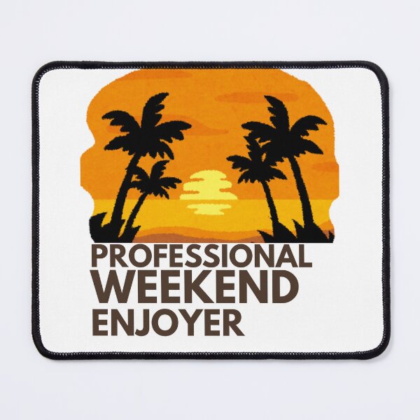 Item preview, Professional Weekend Enjoyer | Funny Weekend Lover Retro Sunset T-Shirt designed and sold by ConsolAssoc Creative Studio.