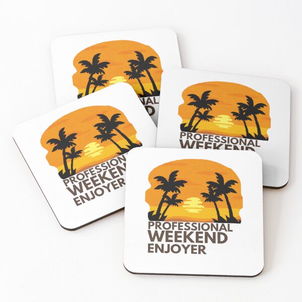 Item preview, Professional Weekend Enjoyer | Funny Weekend Lover Retro Sunset T-Shirt designed and sold by ConsolAssoc Creative Studio.