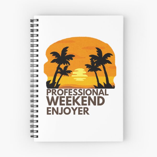 Item preview, Professional Weekend Enjoyer | Funny Weekend Lover Retro Sunset T-Shirt designed and sold by ConsolAssoc Creative Studio.