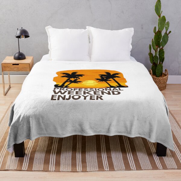 Item preview, Professional Weekend Enjoyer | Funny Weekend Lover Retro Sunset T-Shirt designed and sold by ConsolAssoc Creative Studio.