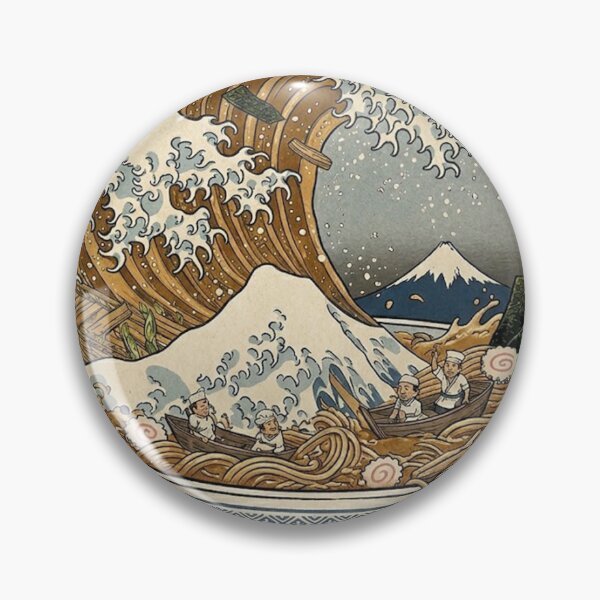 Item preview, Poster Ukiyo-e The Great Ramen Off Kanagawa Painting designed and sold by petterhansen.
