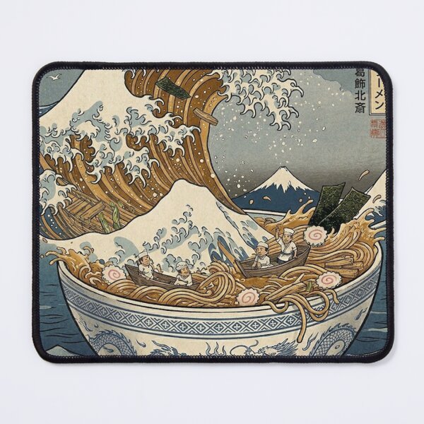 Item preview, Poster Ukiyo-e The Great Ramen Off Kanagawa Painting designed and sold by petterhansen.