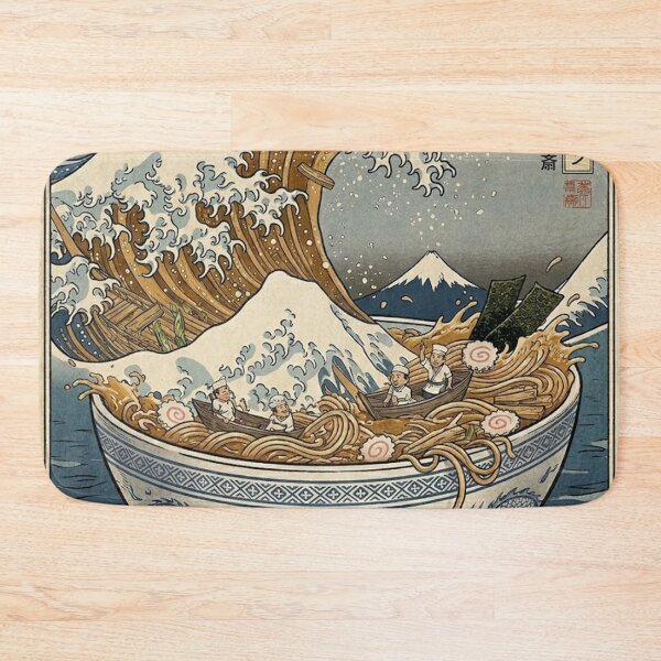 Item preview, Poster Ukiyo-e The Great Ramen Off Kanagawa Painting designed and sold by petterhansen.