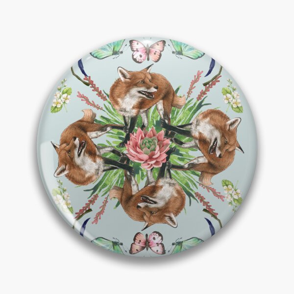 Item preview, Fox and Butterfly Mandala Design designed and sold by Nene Bird Designs.