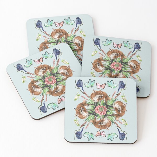 Item preview, Fox and Butterfly Mandala Design designed and sold by Nene Bird Designs.
