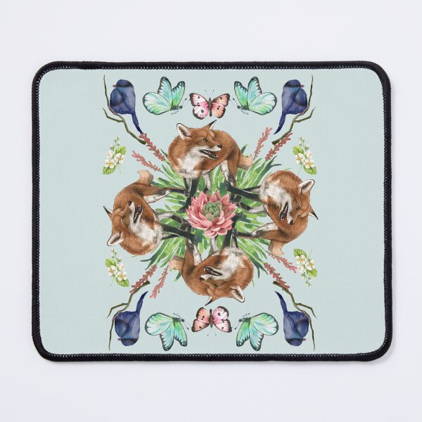 Item preview, Fox and Butterfly Mandala Design designed and sold by Nene Bird Designs.