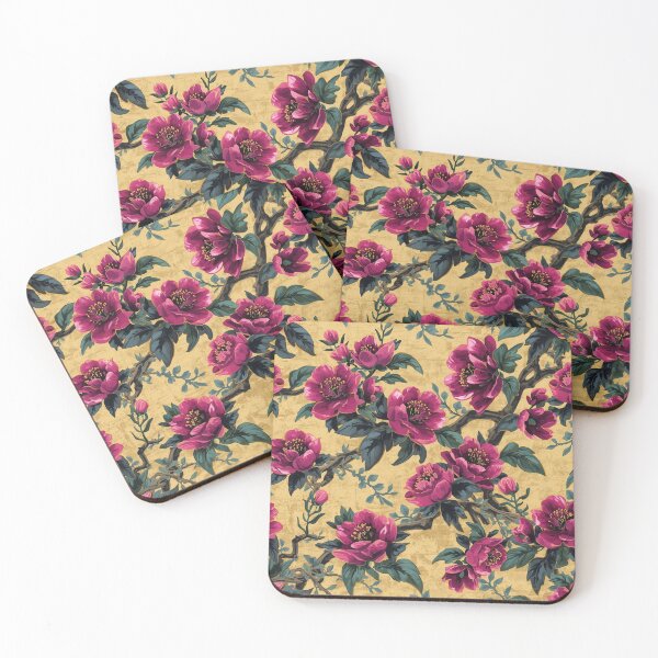 Item preview, Radiant Sakura Branch — Vibrant Floral Japanese Botanical Watercolour designed and sold by Desolaa_Arts.