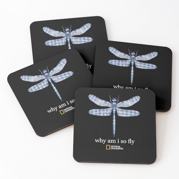 Item preview, Blue Dragonfly Why Am I So Fly Nature Humor Classic T-Shirt designed and sold by MichaelAdamArt.