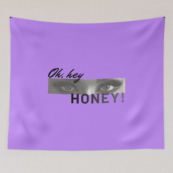 Item preview, Dramatic Eyes Text Art Oh Hey Honey designed and sold by VibeShift Studio.