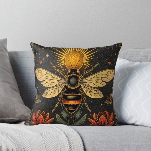 Item preview, Mystic Occult Bee Tarot Card Art - Celestial Honeybee Witchy Design designed and sold by myforestfog.
