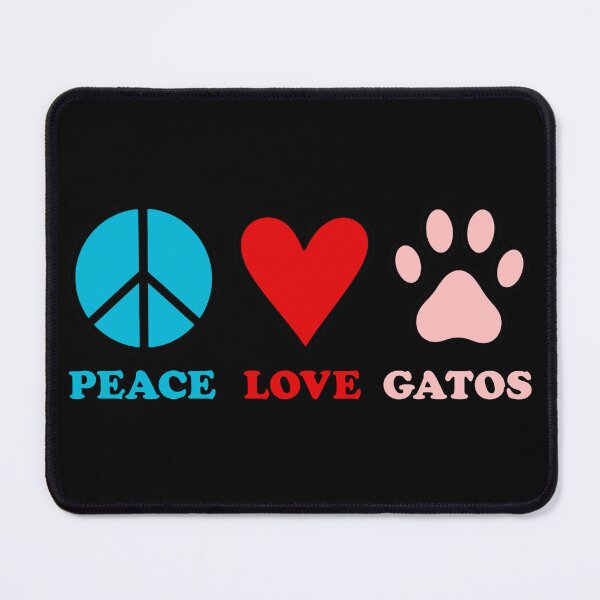 Item preview, Peace, Love & Gatos designed and sold by Cut & Paste Productions.