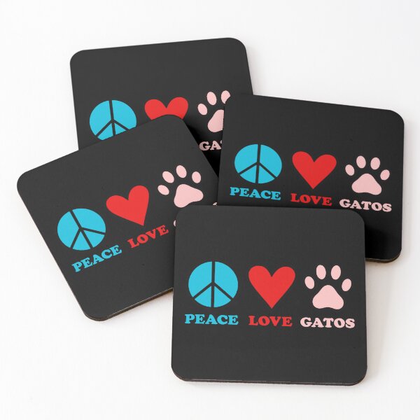Item preview, Peace, Love & Gatos designed and sold by Cut & Paste Productions.