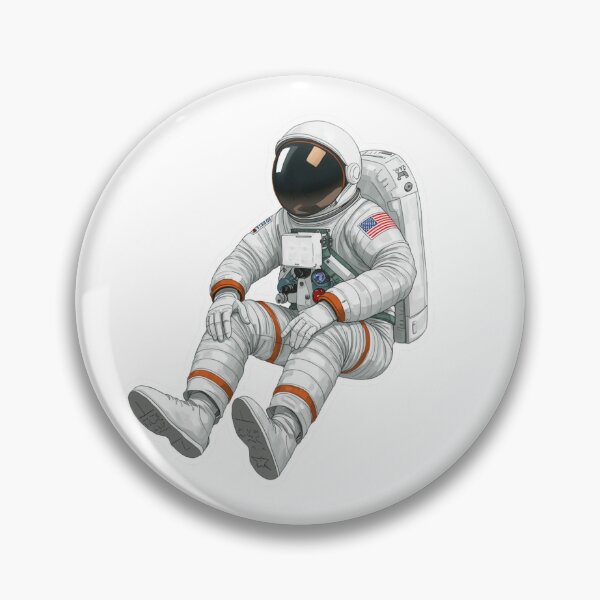 Item preview, Relaxing Astronaut Sticker Space Suit Art designed and sold by NuniDesigns.