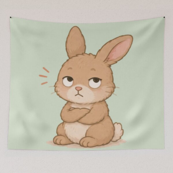 Item preview, Cute Eye Roll Bunny designed and sold by MellowMunchkins.