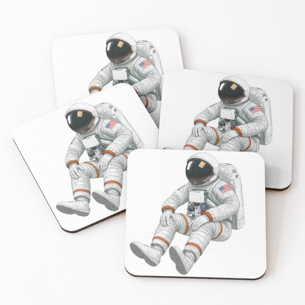 Item preview, Relaxing Astronaut Sticker Space Suit Art designed and sold by NuniDesigns.