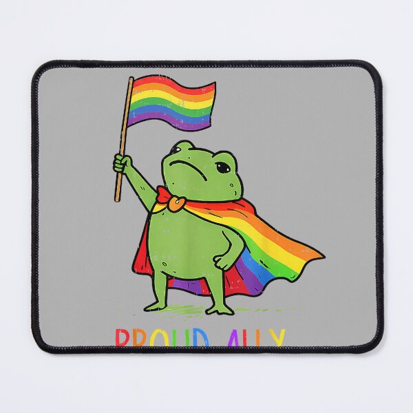 Item preview, Funny Frog Meme Proud Ally Pride Rainbow LGBTQ Gay Lesbian designed and sold by GreggRoss.