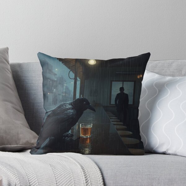 Item preview, Crow Izakaya Rain - Japanese Cinematic Dark Art designed and sold by Tokyo Neo Noir Collective .