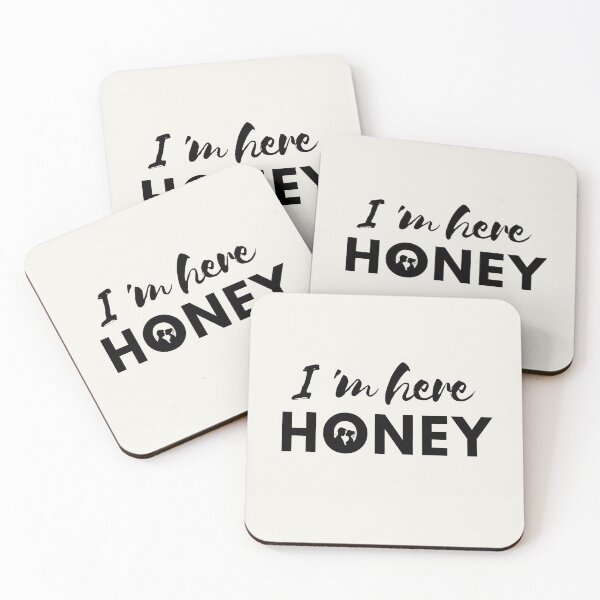 Item preview, Elegant Script Im Here Honey Typography designed and sold by VibeShift Studio.