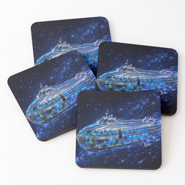 Item preview, Cosmic Ocean Ship designed and sold by MagicPixelFrame.