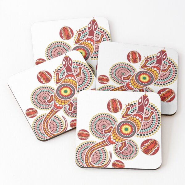 Item preview, Sacred Goanna: Indigenous Style Dot Art ! Australian Aboriginal Style Lizard & Mandalas ! Tribal Echoes: Earthy Lizard Dot Art designed and sold by Ulikedigital14.