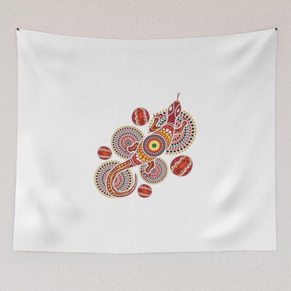 Item preview, Sacred Goanna: Indigenous Style Dot Art ! Australian Aboriginal Style Lizard & Mandalas ! Tribal Echoes: Earthy Lizard Dot Art designed and sold by Ulikedigital14.