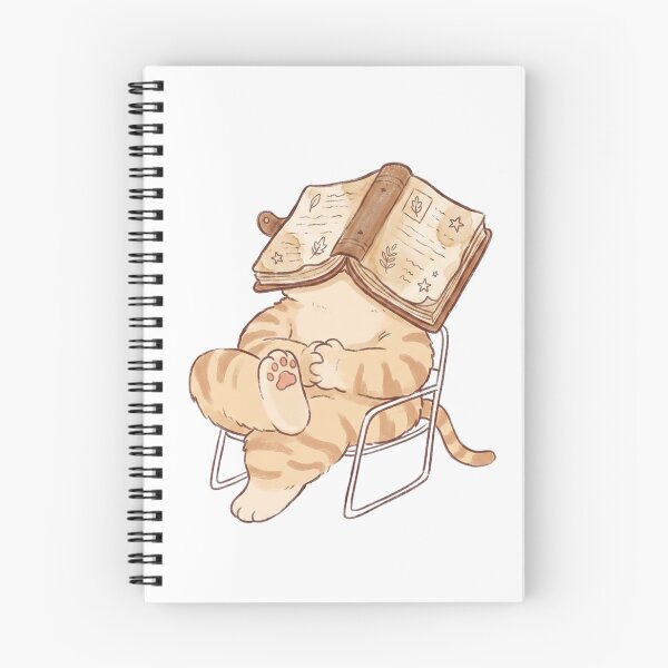 Item preview, Cute Sleepy Ginger Cat Napping Under Book designed and sold by CrystalMineArts.