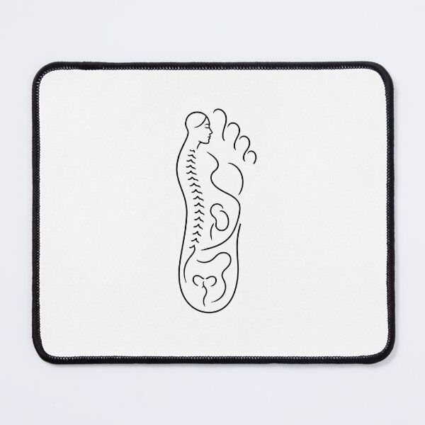 Item preview, Reflexology Foot Body Connection – Minimalist Wellness Line Art designed and sold by CocoBlogHD.