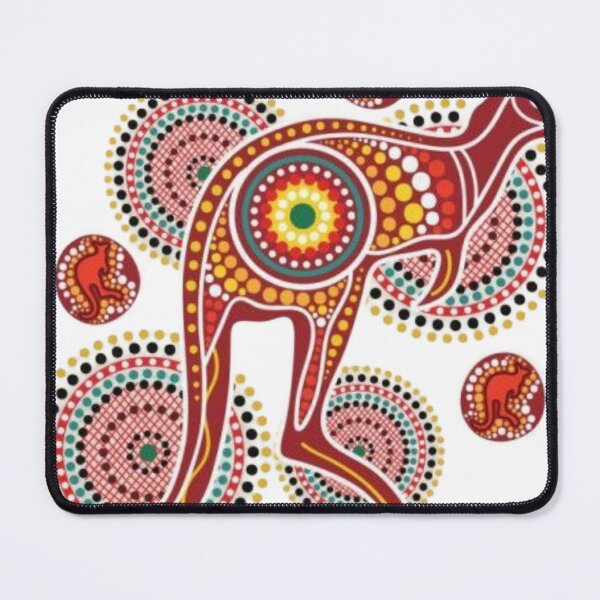 Item preview, Dreamtime Kangaroo: Australian Aboriginal Style Dot Art ! Golden Outback Leap – Vibrant Kangaroo Dot Painting ! Spirit of the Outback: Red Kangaroo Art designed and sold by Ulikedigital14.