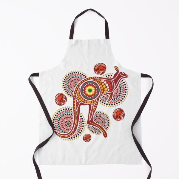 Item preview, Dreamtime Kangaroo: Australian Aboriginal Style Dot Art ! Golden Outback Leap – Vibrant Kangaroo Dot Painting ! Spirit of the Outback: Red Kangaroo Art designed and sold by Ulikedigital14.