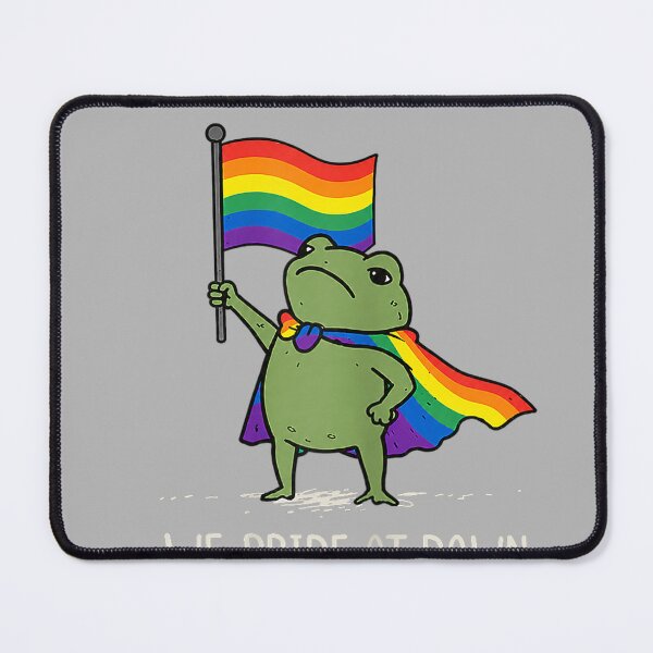 Item preview, Funny Frog We Pride At Dawn Rainbow Flag LGBT Pride Month designed and sold by GreggRoss.
