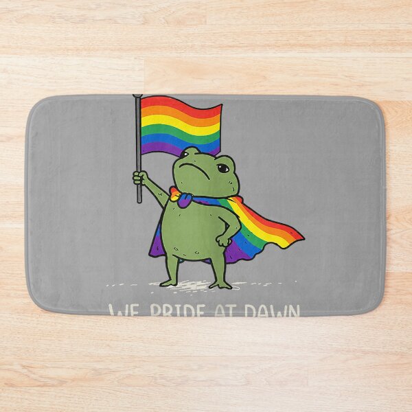 Item preview, Funny Frog We Pride At Dawn Rainbow Flag LGBT Pride Month designed and sold by GreggRoss.