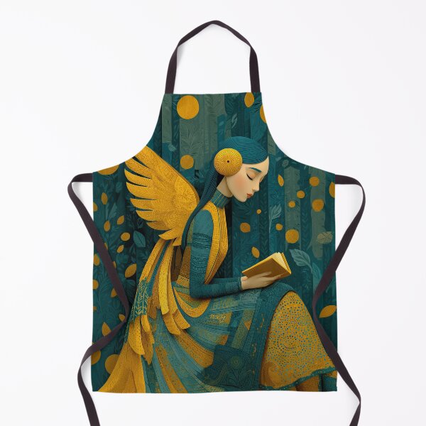 Item preview, Golden Angel Reading in Magical Forest designed and sold by colorful-white.
