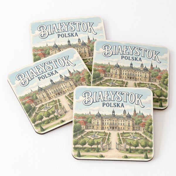 Item preview, Białystok Poland Illustrated Travel Poster designed and sold by Ar0undTheW0rld.