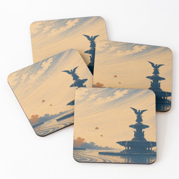 Item preview, Still Waters at Bethesda Fountain designed and sold by UkiyoCities.