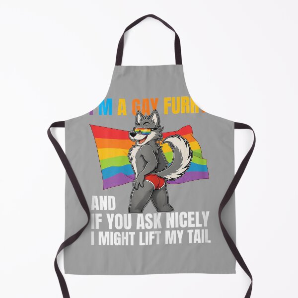 Item preview, Funny Gay Furry Tail Pride Rainbow Queer Fox CSD Party LGBTQ designed and sold by GreggRoss.