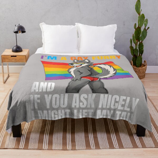 Item preview, Funny Gay Furry Tail Pride Rainbow Queer Fox CSD Party LGBTQ designed and sold by GreggRoss.
