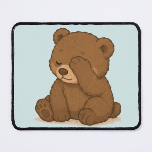 Item preview, Cute Facepalm Bear designed and sold by MellowMunchkins.