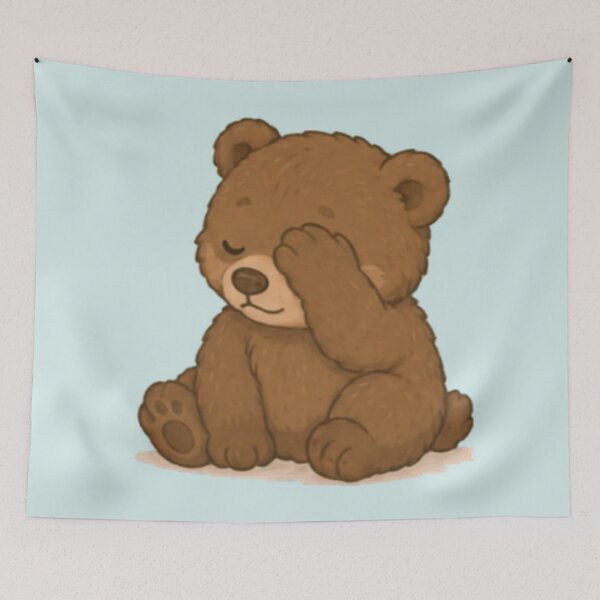 Item preview, Cute Facepalm Bear designed and sold by MellowMunchkins.