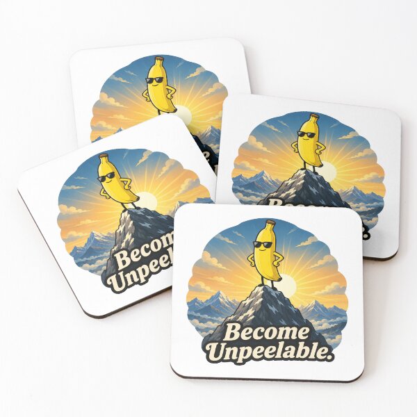 Item preview, Become Unpeelable Funny Motivational Banana Design designed and sold by MonkiFlipp.
