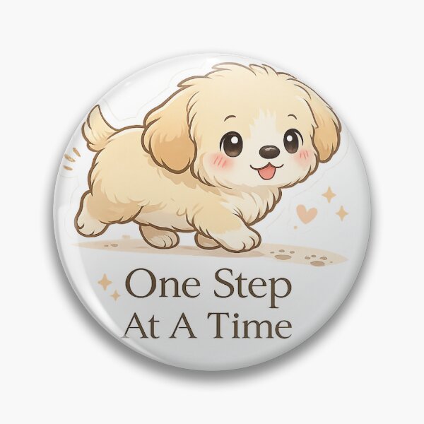 Item preview, Cute Puppy One Step At A Time designed and sold by CodePaws Creations.