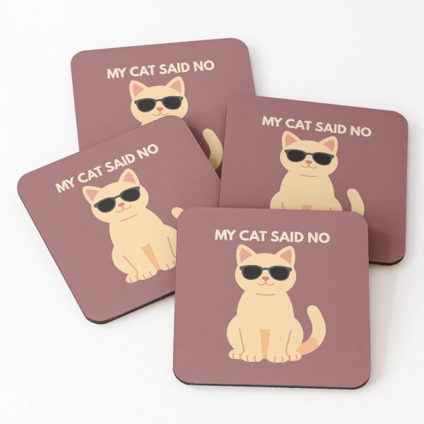 Item preview, My Cat Said No | Funny Cat Lover Humor T-Shirt Dark background designed and sold by ConsolAssoc Creative Studio.